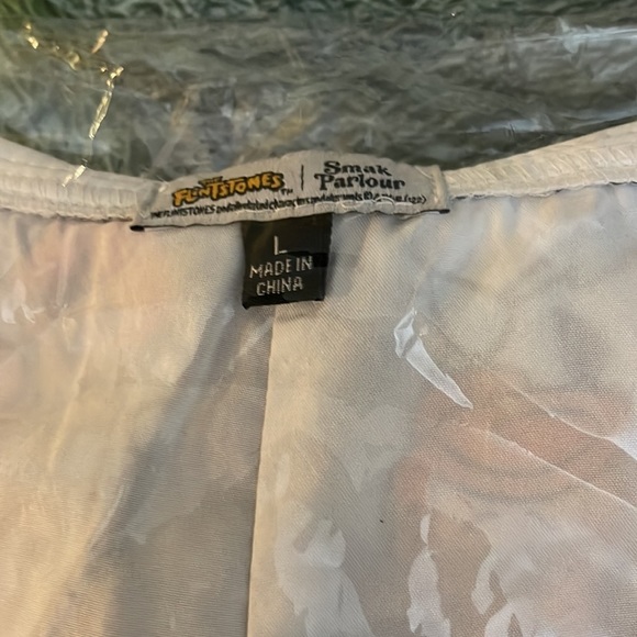 Flintstones x Smak Parlour Flintstones Character Print Mini Dress, Size L, NWT - Picture 7 of 8